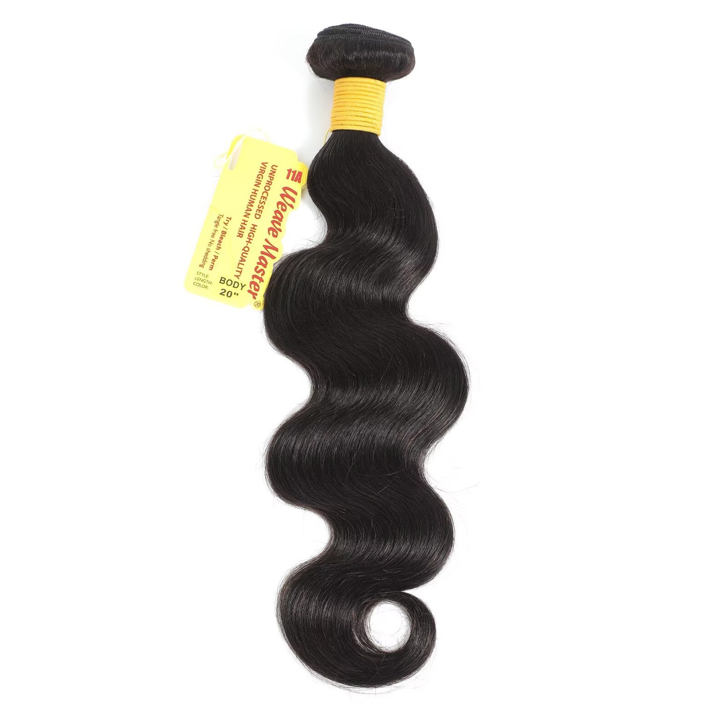 WeaveMaster Body Wave Bundles Human Hair 11A 100% Unprocessed Virgin Raw Remy Hair 1b#