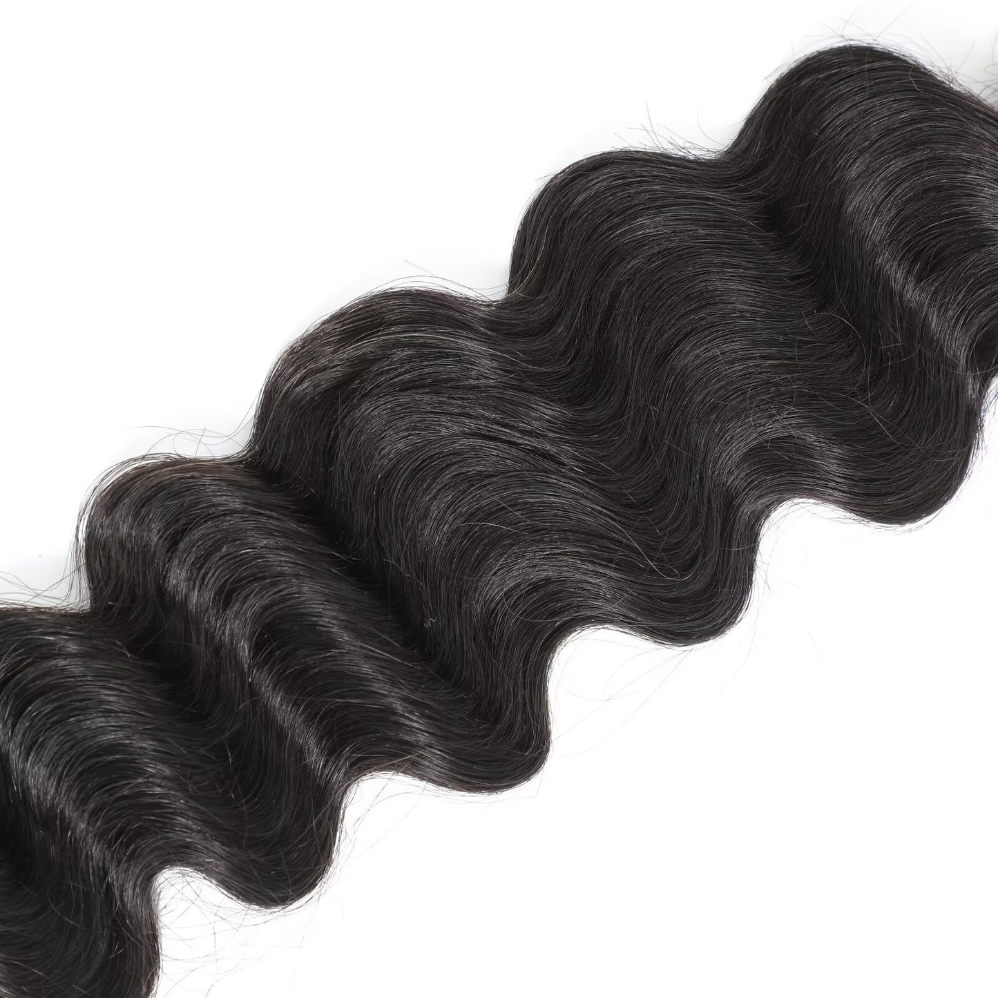 WeaveMaster Loose Deep Bundles Human Hair 12A 100% Unprocessed Virgin Raw Remy Hair 1b#