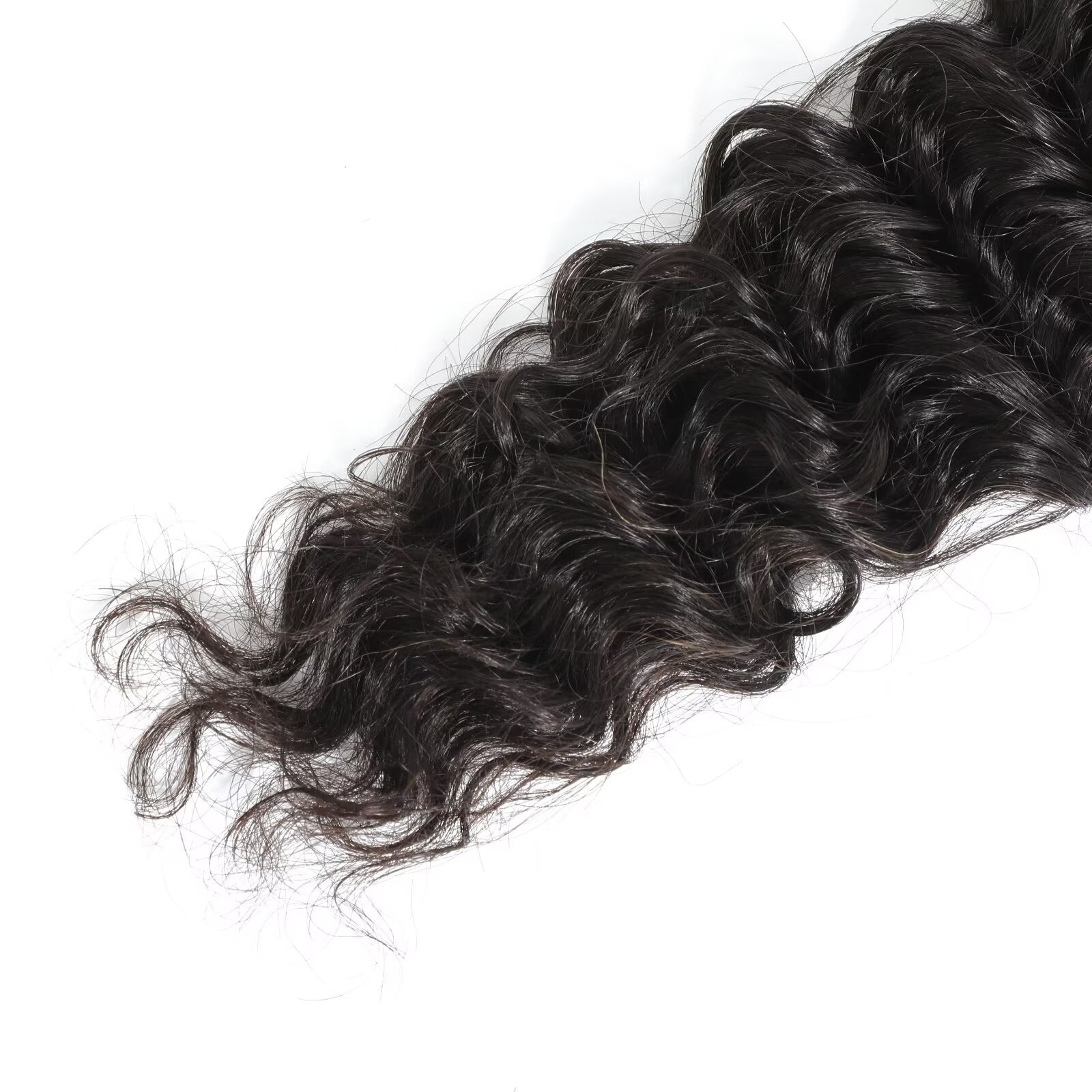 WeaveMaster Deep Wave Bundles Human Hair 12A 100% Unprocessed Virgin Raw Remy Hair 1b#