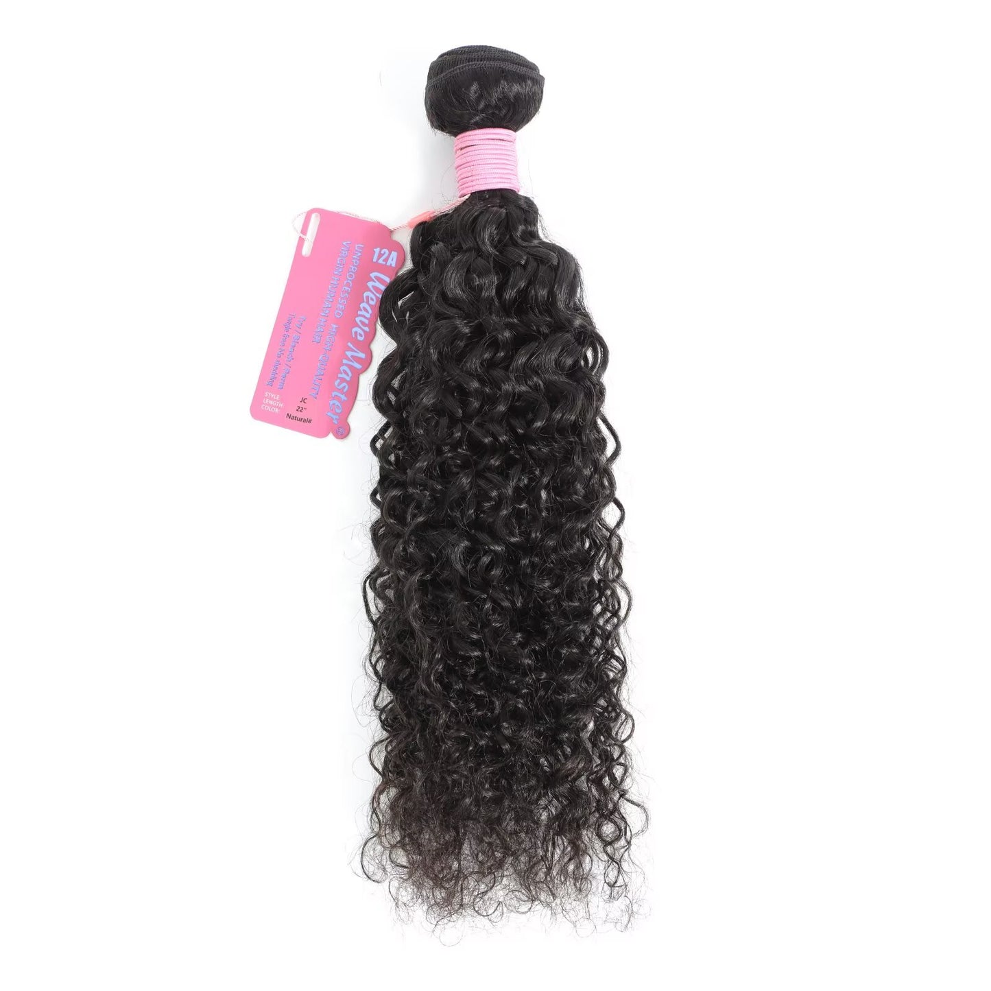WeaveMaster Jerry Curl Bundles Human Hair 12A 100% Unprocessed Virgin Raw Remy Hair 1b#