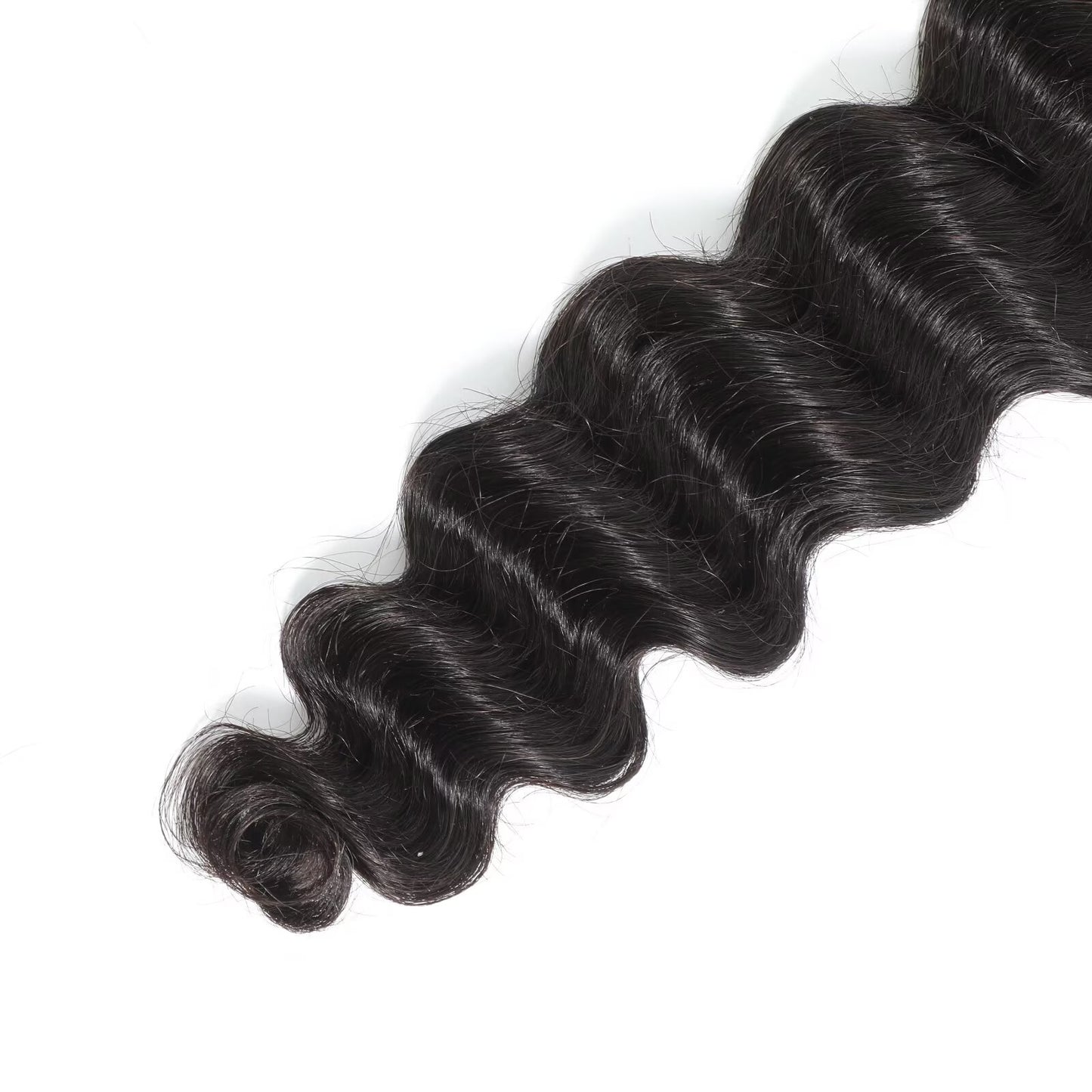 WeaveMaster Loose Deep Bundles Human Hair 11A 100% Unprocessed Virgin Raw Remy Hair 1b#
