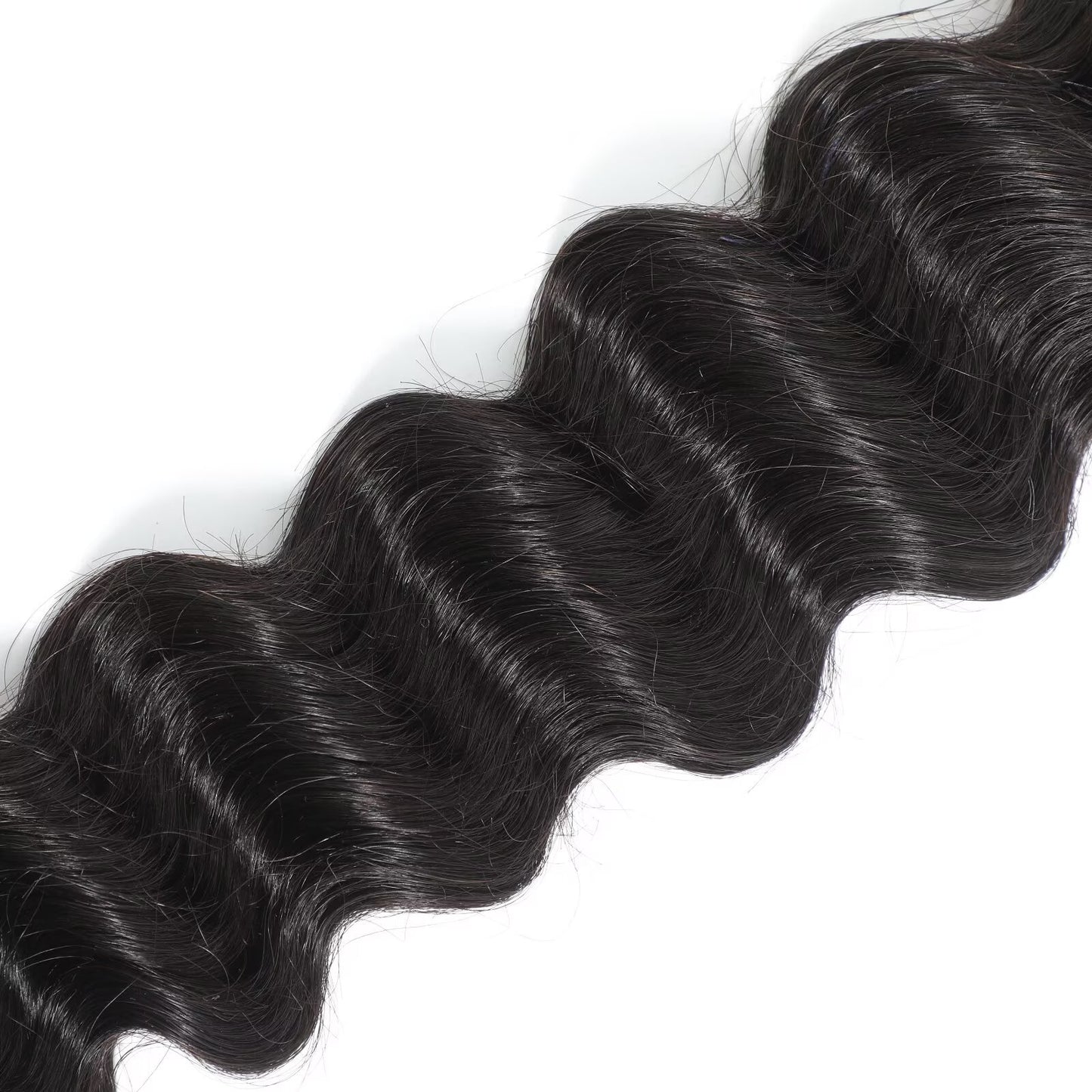 WeaveMaster Loose Deep Bundles Human Hair 11A 100% Unprocessed Virgin Raw Remy Hair 1b#