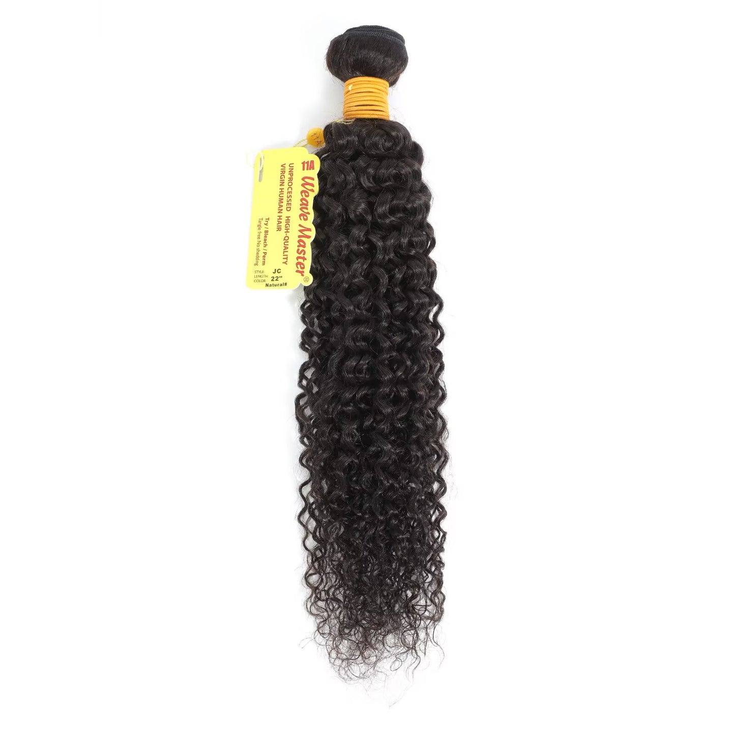 WeaveMaster Jerry Curl Bundles Human Hair 11A 100% Unprocessed Virgin Raw Remy Hair 1b#