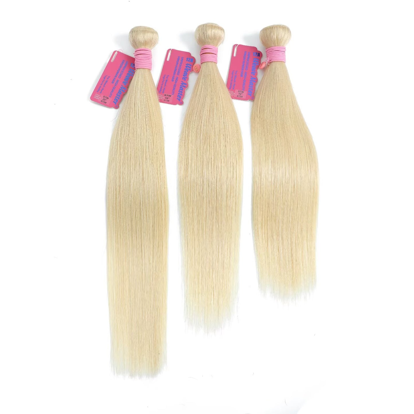 WeaveMaster Straight Bundles Human Hair 12A 100% Unprocessed Virgin Raw Remy Hair 613#