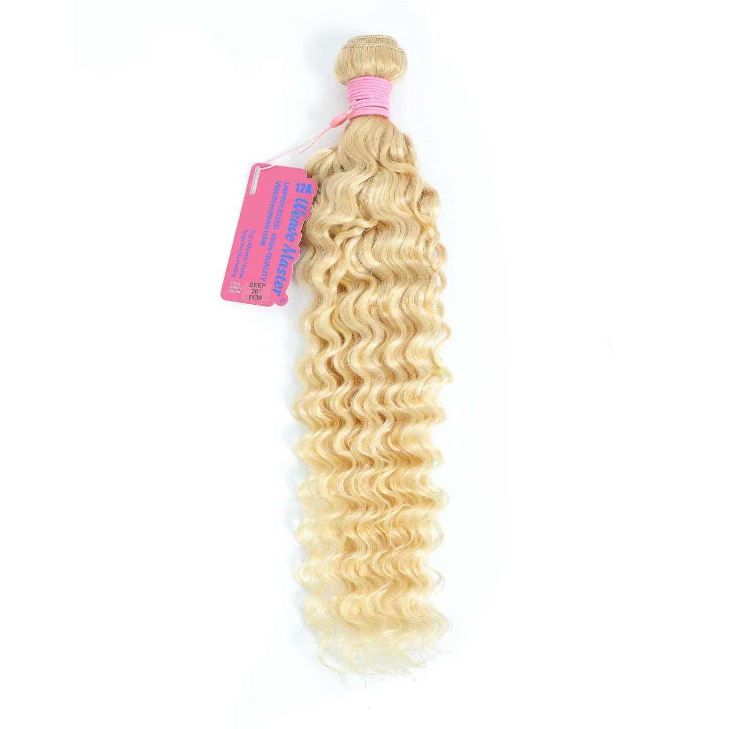 WeaveMaster Deep Wave Bundles Human Hair 12A 100% Unprocessed Virgin Raw Remy Hair 613#
